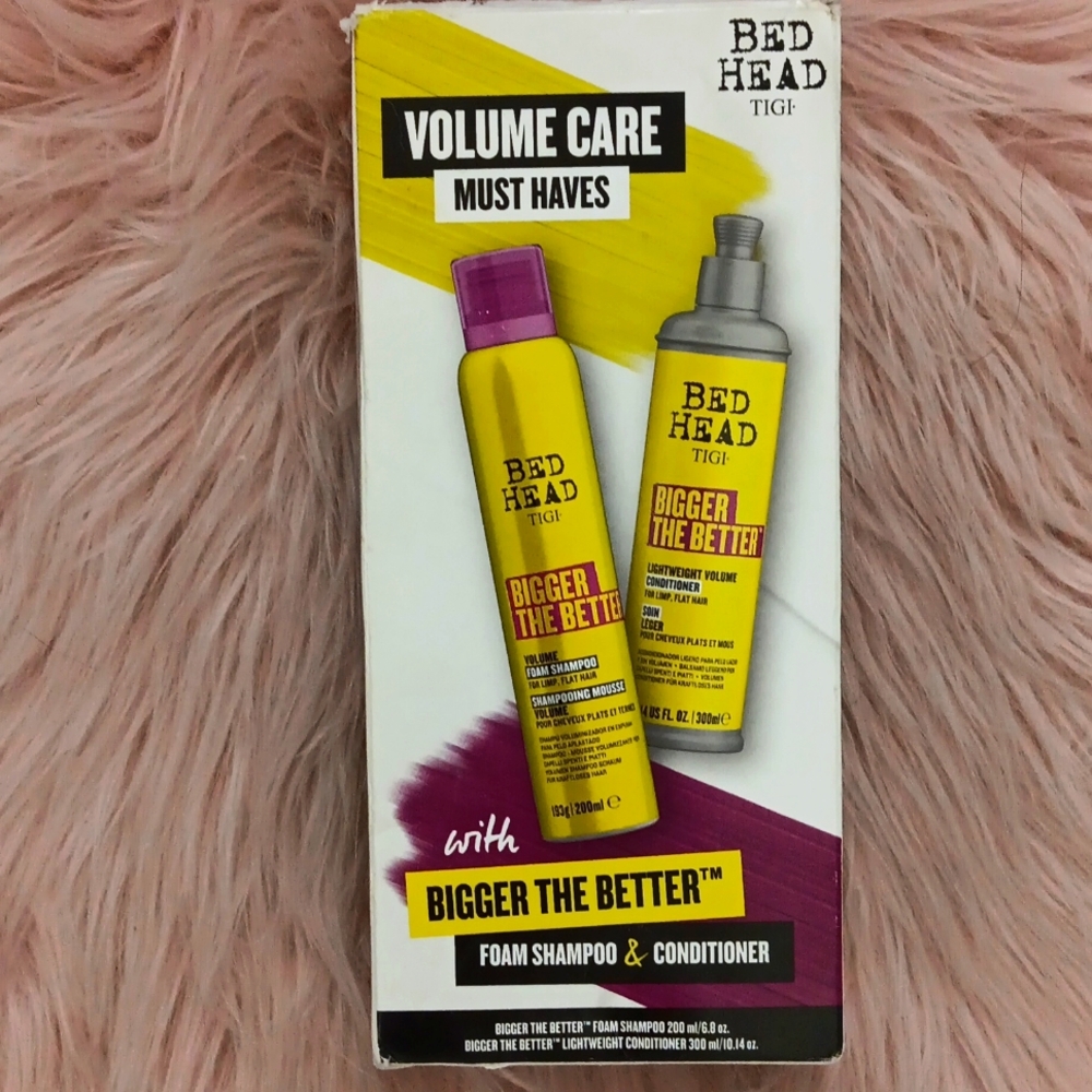 LIMITED EDITION!! BED HEAD TIGI FOAM SHAMPOO & CONDITIONER SET-2CT